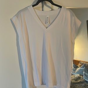 Athleta Avenue T-shirt, white XS